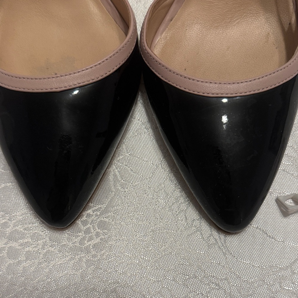 Kate Spade Black and Blush Heels. - Picture 6 of 12